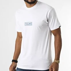 De gros 🎁 Tee 🤩 Shirt Classic Easy Box Blanc de Vans ❤️