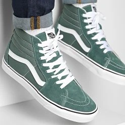 Meilleur prix 💯 Baskets Sk8 Hi 7Q5NYQW Color Theory Duck Green de Vans ❤️