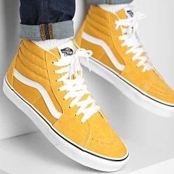 Top 10 ✔️ Baskets Sk8 Hi 7Q5NF3X Color Theory Golden Yellow de Vans 🎁