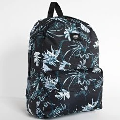 Nouveau 🔔 Sac A Dos Old Skool II Noir Floral de Vans ⌛