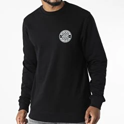 Budget 💯 Sweat Crewneck Circled Checker A7S8A Noir de Vans 👏 -Vans Soldes Boutique vans 327225 A7S8A BLK 20220708T122954 04