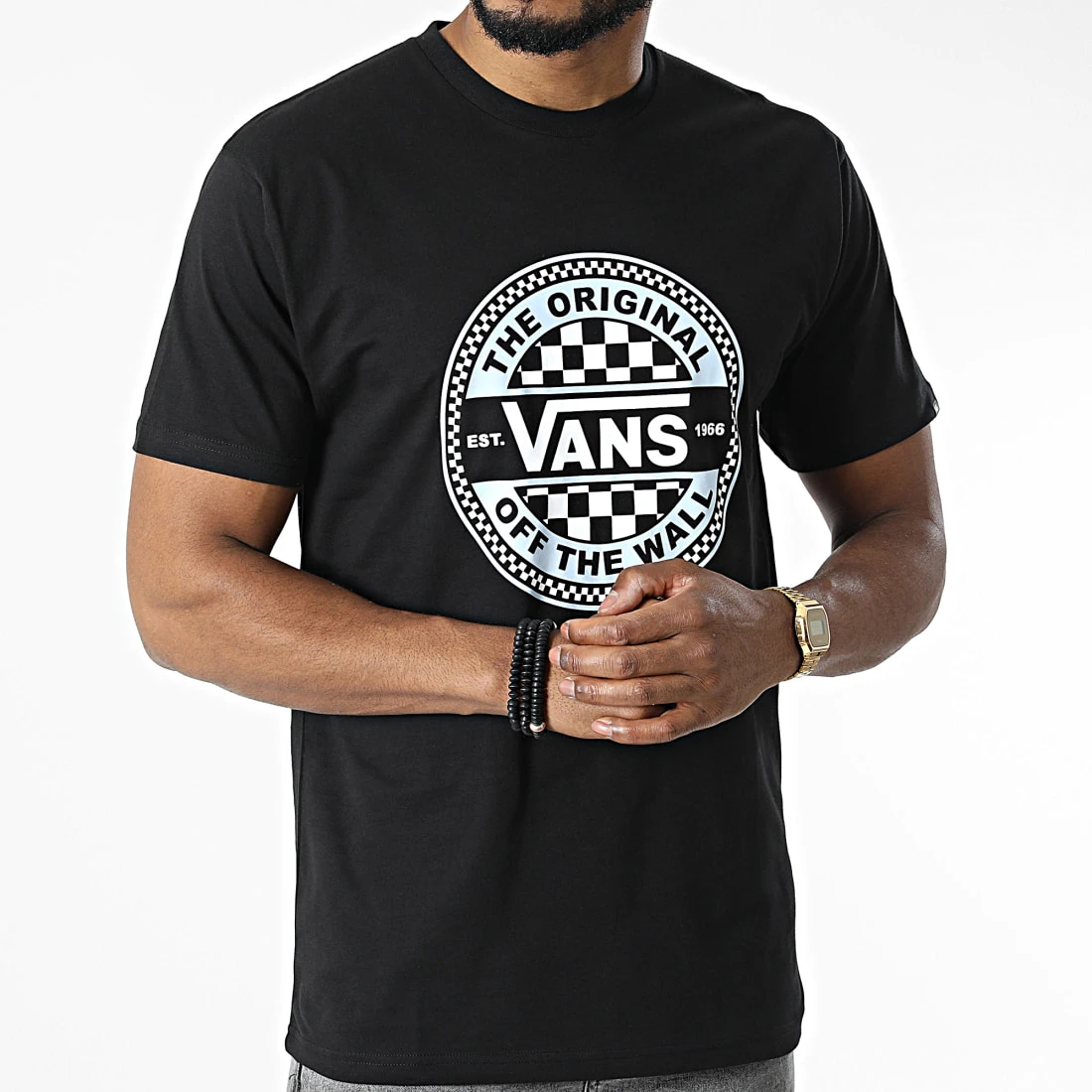 Tout neuf 🌟 Tee Shirt Circle Checker A7S7C Noir de Vans 👍 3 Tout neuf 🌟 Tee Shirt Circle Checker A7S7C Noir de Vans 👍 – Image 3