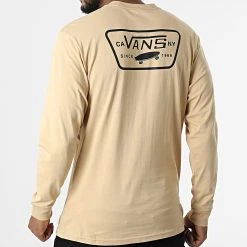 Coupon 🤩 Tee Shirt Manches Longues Full Patch Back A2XCM Sable de Vans 🎉 -Vans Soldes Boutique vans 327230 A2XCM Y97 20220708T154927 04