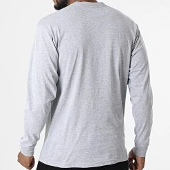 Meilleur prix 🔥 Tee Shirt Manches Longues Classic 00K6H Gris Chiné de Vans 🎉 -Vans Soldes Boutique vans 327238 00K6H ATJ 20220708T154852 04