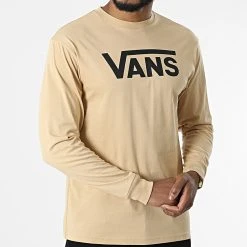 Meilleur prix ⌛ Tee Shirt Manches Longues Classic 00K6H Sable de Vans 😉 -Vans Soldes Boutique vans 327239 00K6H Y97 20220708T154943 03