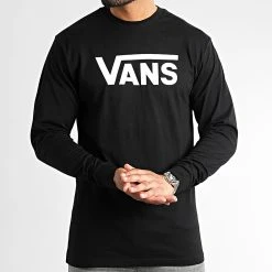 Tout neuf 🥰 Tee 😀 Shirt Manches Longues Classic 00K6H Noir de Vans ✔️