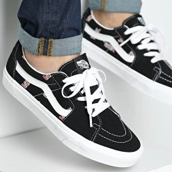 Meilleure vente 🤩 Baskets Sk8 Low 5KXDBA2 Vans Misprint Black White ⌛