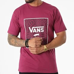 Offres 😉 Tee Shirt Classic Print Box Violet de Vans 🧨 -Vans Soldes Boutique vans 329017 A5E7Y Y94 20220726T105935 03
