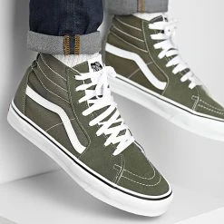 Top 10 ✔️ Baskets Sk8 Hi Tapered 4U160FI Grape Leaf True White de Vans ⭐