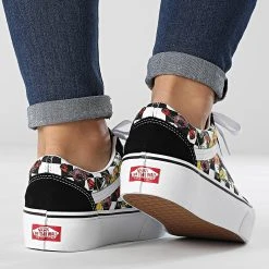 Meilleure affaire 🎉 Baskets Femme Old Skool Platform 5KRGBML Poppy Checkerboard Black de Vans 🔔 -Vans Soldes Boutique vans 330772 A5KRGBML1 20220805T160612 04