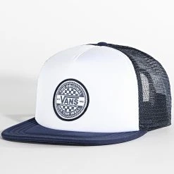 Grosses soldes 💯 Casquette Trucker On The Wall Bleu Marine Blanc de Vans ✨