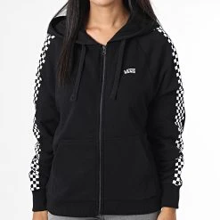 De gros 🥰 Sweat Capuche Zippée Femme Funniest Times Noir de Vans ⌛ -Vans Soldes Boutique vans 333706 A7RN6 BLK 20220905T155100 03