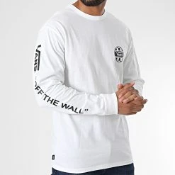 De gros 🔔 Tee Shirt Manches Longues Off The Wall Check Graphic A7S6Z Blanc de Vans 🌟 -Vans Soldes Boutique vans 333724 A7S6Z WHT 20220824T155905 03