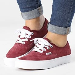 Offres 👏 Baskets Femme Authentic 5JMPTWP Suede Tawny Port de Vans 👏