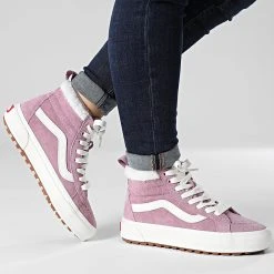 Meilleure vente ✨ Baskets Femme Sk8 Hi MTE 5HZYBD5 Suede Sherpa Lilas de Vans 🤩 -Vans Soldes Boutique vans 334562 A5HZYBD51 20221028T120551 03