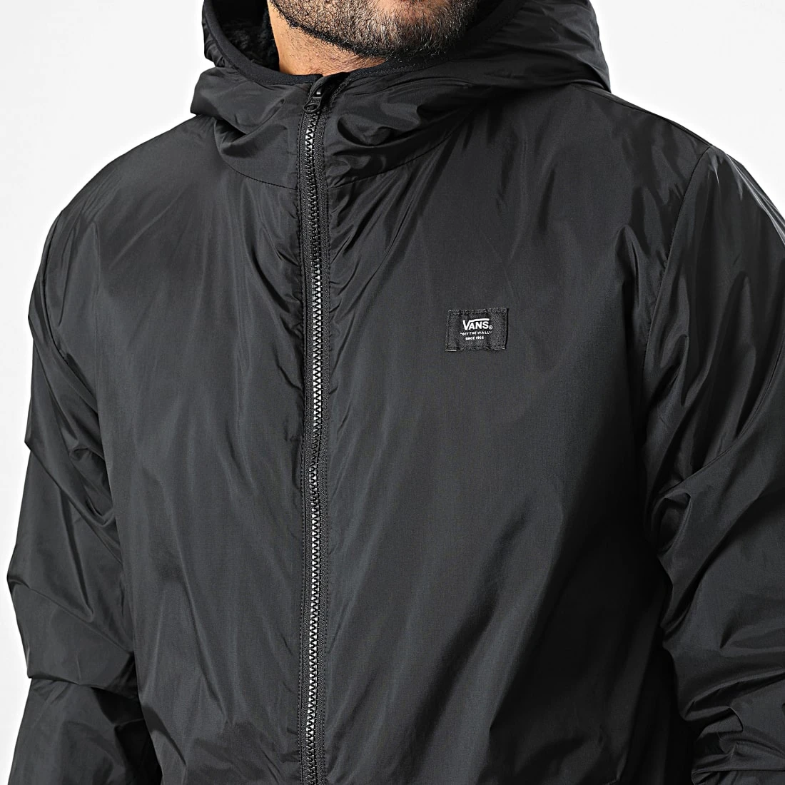 De gros 🧨 Coupe-Vent Capuche Harvard Noir de Vans 🎉 2 De gros 🧨 Coupe-Vent Capuche Harvard Noir de Vans 🎉 – Image 2