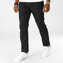 Bon marché ✔️ Pantalon Chino Slim Authentic A5FJ7 Noir de Vans 😍