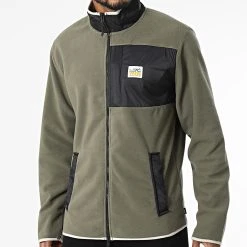 Le moins cher ✔️ Veste Polaire Zippée 000C5 Vert Kaki de Vans 🤩