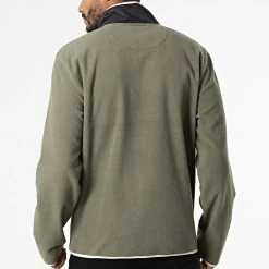 Le moins cher ✔️ Veste Polaire Zippée 000C5 Vert Kaki de Vans 🤩 -Vans Soldes Boutique vans 338841 000C5 KEK 20220930T091338 04