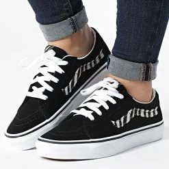Top 10 🤩 Baskets Femme Sk8 Low Animal Sidestripe A5KXDCQT1 Black de Vans ⌛