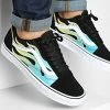 Nouveau 🧨 Baskets Old Skool A5JMIBA21 Glow Flame Black White de Vans 🎉
