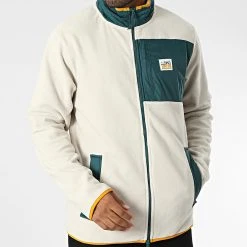 Meilleur prix 😍 Veste Zippée Polaire 000C5 Beige Vert de Vans 🔥 -Vans Soldes Boutique vans 343893 000C5 EKD 20221020T140100 03