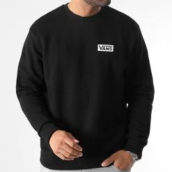 Meilleure affaire ✔️ Sweat Crewneck 007FP Noir de Vans ✔️ -Vans Soldes Boutique vans 344026 007FP BLK 20221129T152750 01