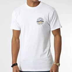 Remise 😀 Tee Shirt Circle Sidestripe Blanc de Vans 🥰