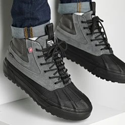 Coupon 👏 Baskets Sk8 Hi Del Pat JMNPBQ Pewter Black de Vans ⌛