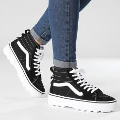 Nouveau 👍 Baskets Femme Sentry Sk8 Hi 5KY5BA2 Black White de Vans ⌛ -Vans Soldes Boutique vans 347106 A5KY5BA21 20221121T152519 03