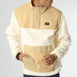 Meilleure vente 👍 Veste Outdoor Polaire Col Zippé Mammoth Beige de Vans 🎁 -Vans Soldes Boutique vans 348646 A7S86 BMZ 20221129T151916 03